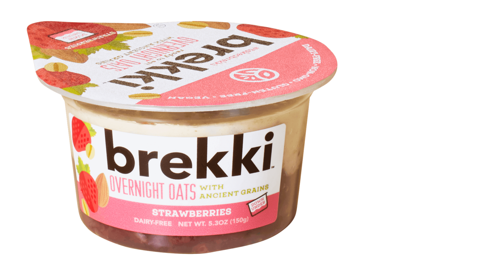 Strawberries Overnight Oats brekki